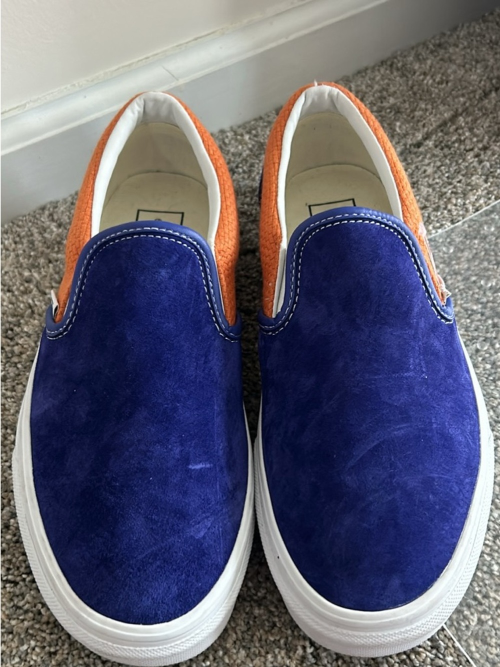 Women’s Vans Slip-On Suede in Purple and Orange
